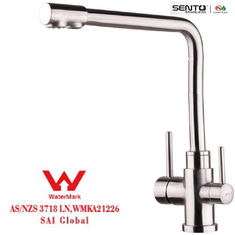 Chine 304 finition de brosse simple matérielle de mélangeur de satin de robinet de filtration d'eau du robinet de poignée d'Europ SUS316 de robinet d'acier inoxydable fournisseur