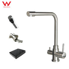 Chine La brosse matérielle inoxydable de poignée de SENTO d'eau de filtre du robinet simple sain sans plomb Steel304 Ss316 de RO a fini fournisseur