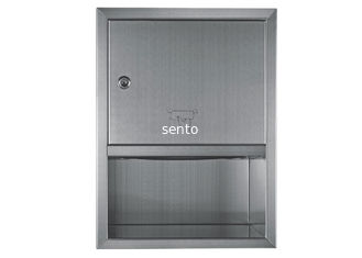 Chine Distributeur de tissu de papier de support de serviette de papier de rouleau du papier hygiénique 304 d'acier inoxydable sans hôtel de poubelle d'intérieur fournisseur