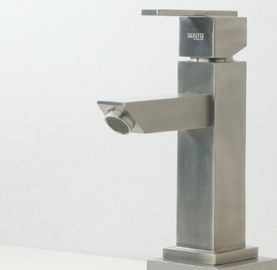 Robinet simple de bassin de trou de bâti de plate-forme d'acier inoxydable fournisseur