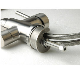 304 finition de brosse simple matérielle de mélangeur de satin de robinet de filtration d'eau du robinet de poignée d'Europ SUS316 de robinet d'acier inoxydable fournisseur
