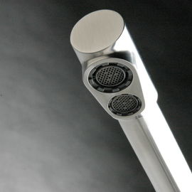 304 finition de brosse simple matérielle de mélangeur de satin de robinet de filtration d'eau du robinet de poignée d'Europ SUS316 de robinet d'acier inoxydable fournisseur