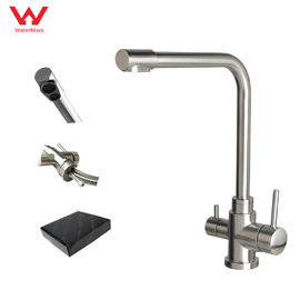 Couleur à la mode de vente chaude de noir de robinet de filtre d'eau de cuisine d'acier inoxydable de robinet de mélangeur 304/316 fournisseur