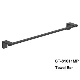 Matériel simple fixé au mur d'acier inoxydable de couleur de noir de support de porte-serviettes de rail de serviette de bonne qualité fournisseur