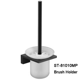 Support réglé qui respecte l'environnement d'acier inoxydable de petit prix noir de couleur et brosse de toilette fournisseur