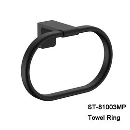 Matériel simple fixé au mur d'acier inoxydable de couleur de noir de support de porte-serviettes de rail de serviette de bonne qualité fournisseur
