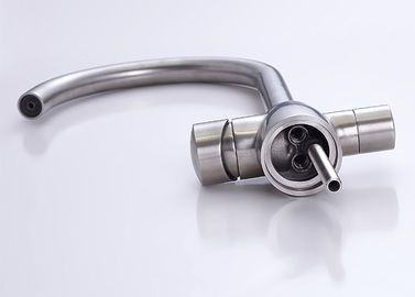 Le robinet simple d'épurateur de l'eau de filtration d'évier de barre de cuisine d'acier inoxydable de poignée a balayé le robinet d'eau potable de finition fournisseur