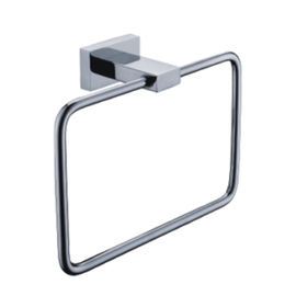 Concevez support en fonction du client de serviette fixé au mur de salle de bains d'acier inoxydable de style carré le double fournisseur