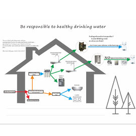 Le robinet simple d'épurateur de l'eau de filtration d'évier de barre de cuisine d'acier inoxydable de poignée a balayé le robinet d'eau potable de finition fournisseur