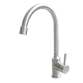 Le robinet simple d'épurateur de l'eau de filtration d'évier de barre de cuisine d'acier inoxydable de poignée a balayé le robinet d'eau potable de finition fournisseur