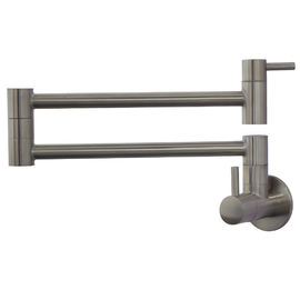 Acier 304/316 double remplisseur commun de pot de robinet de robinet d'eau d'évier de cuisine de bec de mur de bâti de pivot matériel du pliage 360 fournisseur