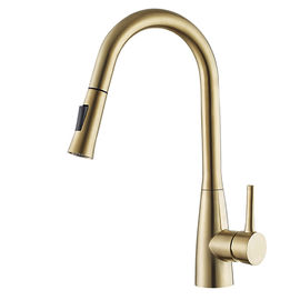 304/316 robinet flexible à faible teneur en plomb en acier de couleur d'or de cuisine de robinet de mélangeur de l'eau de cuisine fournisseur