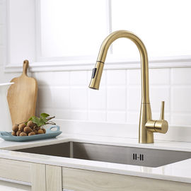 304/316 robinet flexible à faible teneur en plomb en acier de couleur d'or de cuisine de robinet de mélangeur de l'eau de cuisine fournisseur