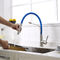 L'acier froid-chaud de ressort d'eau du marché américain 304/316 robinet matériel de cuisine avec retirent le caoutchouc bleu fournisseur