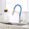 L'acier froid-chaud de ressort d'eau du marché américain 304/316 robinet matériel de cuisine avec retirent le caoutchouc bleu fournisseur