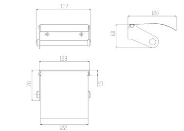 Distributeur de tissu d'acier inoxydable Mini Roll Toilet Paper Dispenser avec la couverture pour l'usage de salle de bains fournisseur