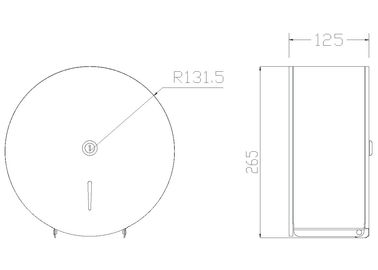 Boîtes support décoratif fixé au mur de serviette de 304 de mur d'acier inoxydable de papier hygiénique de rouleau de support de distributeur public de papier grand fournisseur