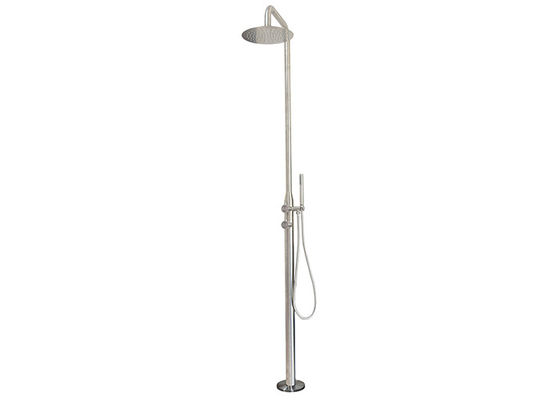 Douche de natation de support de douche de 316 filigranes d'acier inoxydable de satin de douche de jardin libre solaire extérieur de plage fournisseur